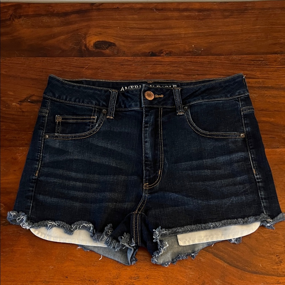 American Eagle Outfitters Women's Deep Indigo Jean Shorts